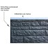 Beton paal antraciet rotsysteem 10x10x275 cm
