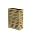 Bloembak Flux 90 Excellent, 70x30x90 cm, groen geïmpregneerd