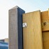 Beton Eindpaal antraciet 10x10x180cm (tbv scherm 90cm hoog) met sleuf voor onderplaat