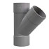 HWA T stuk 45° VSE Grijs-80mm