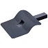Dakdoorvoer met zijuitloop t.b.v blokhutten met plat dak epdm EXCLUSIEF pvc stadsuitloop (zijuitloop EPDM 60x80) 90°