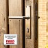 Deurslot-set, RVS kruk/schild recht, Eurofix