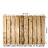 Scherm Vuren bij beton 130x180. 21 planks