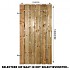 Vuren poort 180x100cm met stalen frame universeel (incl verstelbare hengen en duimen)