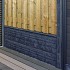 Beton paal antraciet rotsysteem 10x10x275 cm