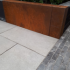 Stapelblok afdekker hoekstuk 15x15x43 cm Corten