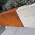 Stapelblok afdekker 15x200x15/43 cm Corten