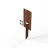 Vego-Steel koppelspies (16.5cm) Corten (inclusief 2 schroeven per spies)