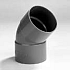 PVC Bocht 45° 2xL-75mm