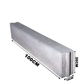 Opsluitband 10x20x100cm grijs