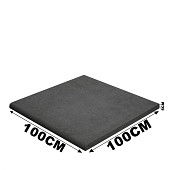 Schellevis Zwembadrand (100x100x5cm) Carbon