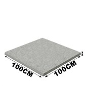 Schellevis Zwembadrand (100x100x5cm) Grijs