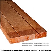 Hardhout geschaafde planken 