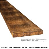 Hardhout Ruwe planken 2,0x20,0x400cm