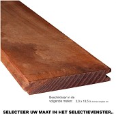 Hardhout damwandplanken 