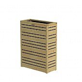 Bloembak Flux 90 Excellent, 70x30x90 cm, groen geïmpregneerd