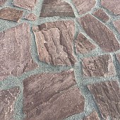 Flagstones Red 3-6cm dik / 4-7 stuks per m2 op=op