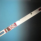 BMI  Strijklat  met  2 libellen en 2 handgrepen 150 cm