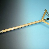 Asfalthark OFFNER versterkt, met 14 tanden,  met  steel 170 cm