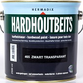 Hermadix Hardhoutbeits 465 Zwart Transparant 2,5 Liter