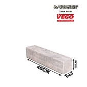 Decor Block Grijs/zwart 40x10x10cm