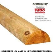 Vuren halve boompalen