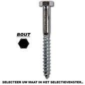 Wurth Houtdraadbout 8x100  uitlopend!!