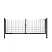 Dubbele poorten antraciet RAL 7016 (compleet)