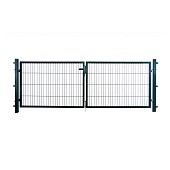 Dubbele poorten groen RAL 6005 (compleet)