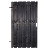 Tuinpoort zwart op stalen frame 