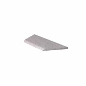 Schellevis Zwembadrand Hoek Links (100/60X40X5 cm) Grijs