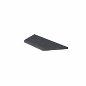 Schellevis Zwembadrand Hoek Links (100/60X40X5 cm) Antraciet
