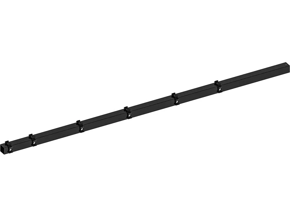 Metalen hoekpaal zwart 6x240cm