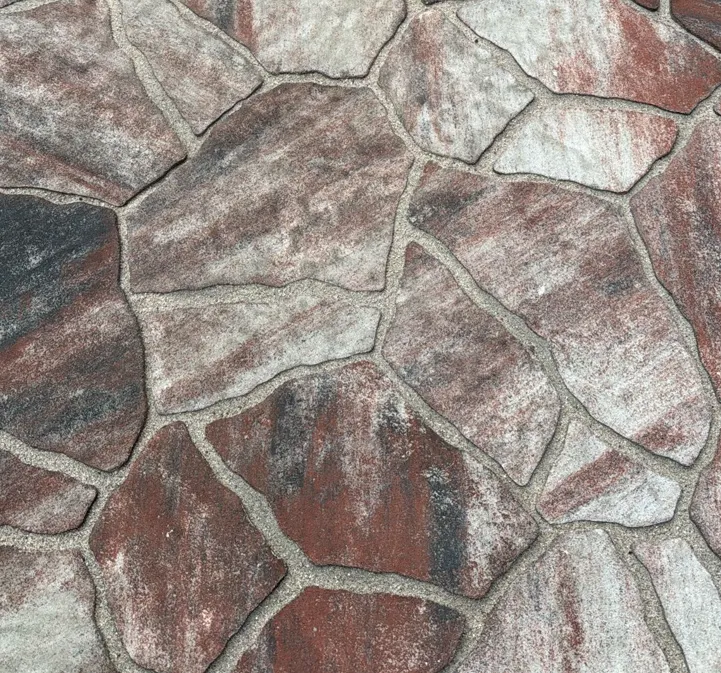 Grijs rode flagstones