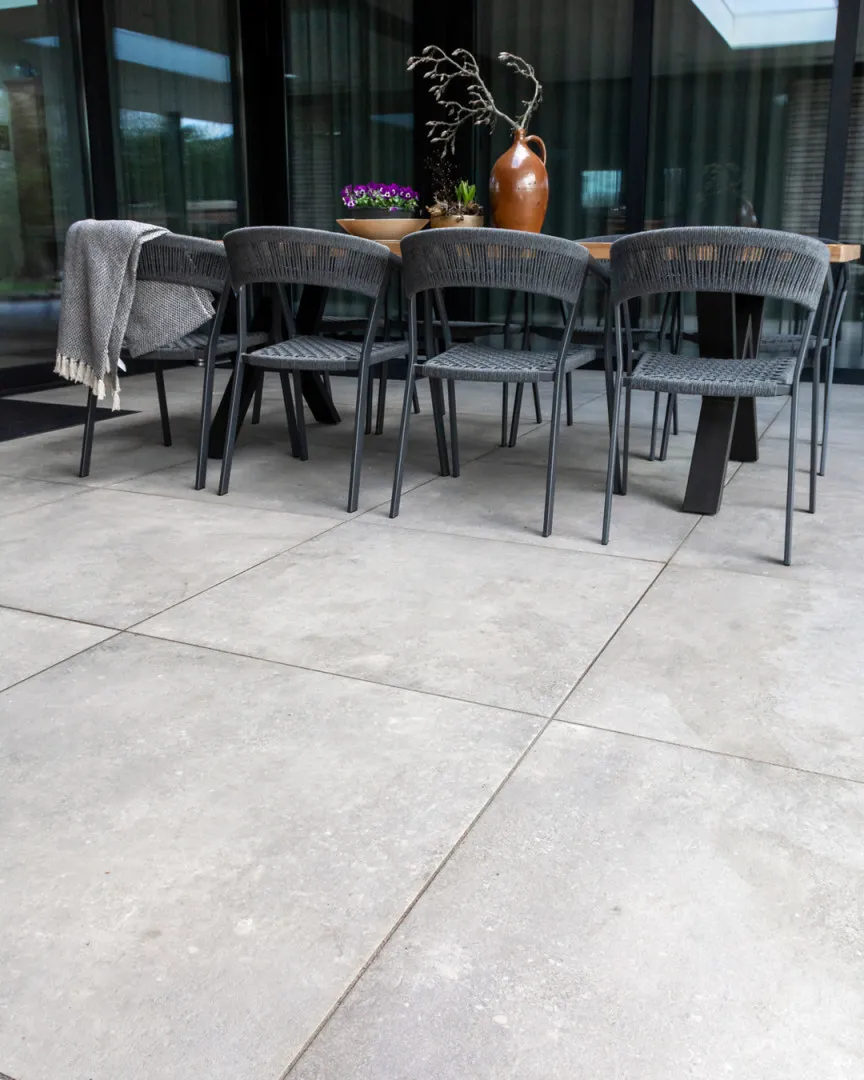Terrastegel keramiek stoel 90x90cm
