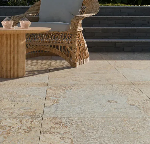 Terrastegel keramiek stoel 60x60cm