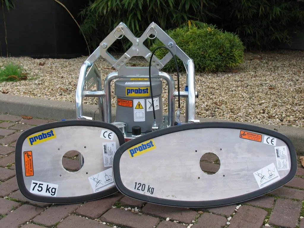 Zuignap / mechanische klem zuignap max.75/120 kg