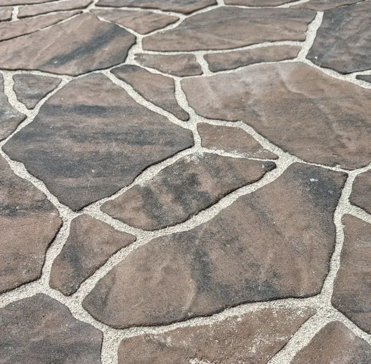 bruine flagstones beton