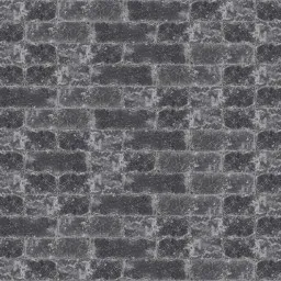 Zwartgrijze klinkers getrommeld