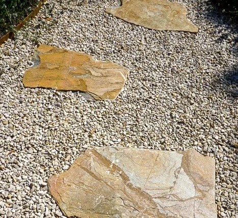 Natuurlijke staptegels