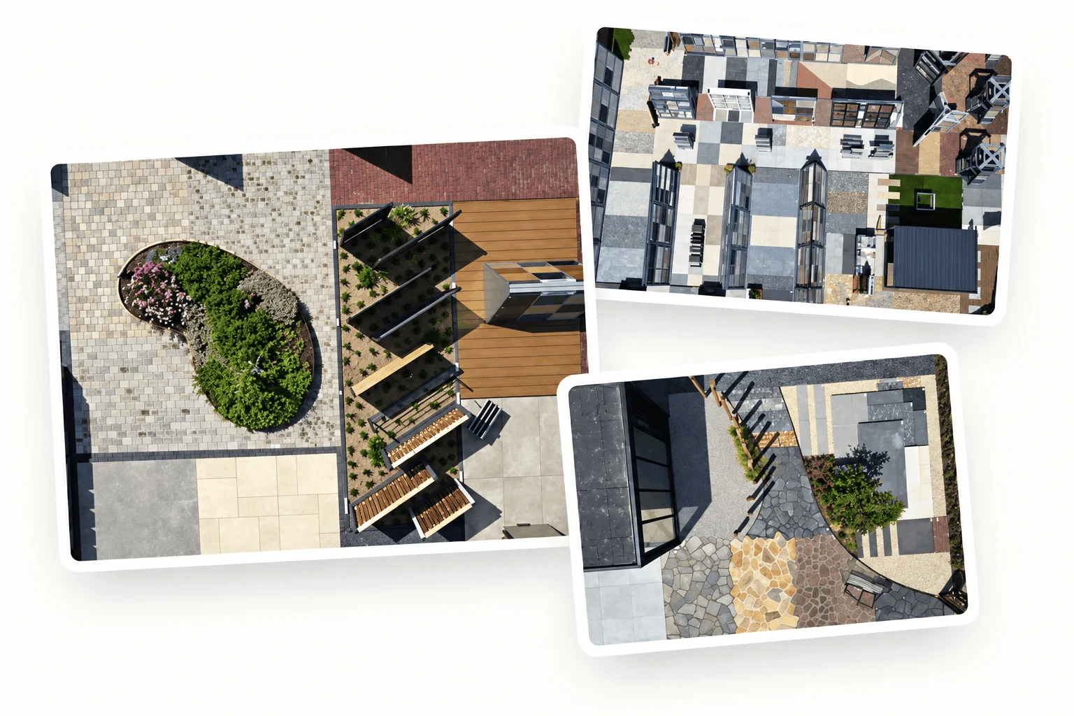 Moderne Tuinarchitectuur in Collage (1)